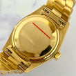 Rolex Day-Date 36 President Bark Finish Champagne Dial 18K Yellow Gold 1979 Full Links 7.8 Inch Wrist