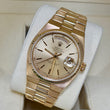 Rolex Day-Date Oysterquartz 36 Champagne Dial 18K Yellow Gold Year 1980 Ref. 19018