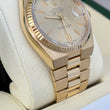 Rolex Day-Date Oysterquartz 36 Champagne Dial 18K Yellow Gold Year 1980 Ref. 19018