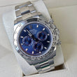 Rolex Daytona 40 Cosmograph Blue Dial Oyster Bracelet 18K White Gold Ref. 116509 FULL SET BOX PAPERS 2022