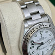 Rolex Explorer II 40 Stainless Steel White Dial "Polar" Oyster Ref. 16570 Year 1991