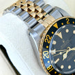 Rolex GMT-Master 40 Two-Tone Steel 18K Yellow Gold Black Dial Jubilee Bracelet Matte Dial Ref 16753 Year 1985 Serviced
