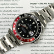 Rolex GMT-Master II 40 Coke Vintage Steel Black and Red Bezel Oyster Bracelet Ref 16710 SWISS ONLY DIAL Year 1999