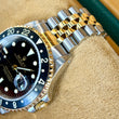 Rolex GMT-Master II 40 Two-Tone Steel 18K Yellow Gold Black Dial Jubilee Bracelet FULL SET BOX PAPERS YEAR 2000 REF 16713