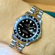 Rolex GMT-Master II 40 Two-Tone Steel 18K Yellow Gold Black Dial Jubilee Bracelet FULL SET BOX PAPERS YEAR 2000 REF 16713