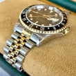 Rolex GMT-Master II 40 Two-Tone Steel 18K Yellow Gold Black Dial Jubilee Bracelet FULL SET BOX PAPERS YEAR 2000 REF 16713