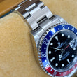 Rolex GMT-Master II Pepsi 40mm Blue Red Steel Black Dial Oyster Bracelet Year 2002 FULL SET BOX PAPERS Ref. 16710