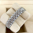 Rolex Lady-Datejust 28 Silver Star Diamond Dial Original Factory Diamond Bezel Jubilee Bracelet FULL SET BOX PAPERS 2021 Ref. 279384RBR - White Rolesor