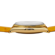 Rolex Oyster Perpetual 34 18K Yellow Gold Chamapagne Dial Fluted Bezel Leather Band Year 1978 Ref 1005 NO DATE Oyster Perpetual