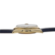 Rolex Oyster Perpetual Date 34mm 14K Yellow Gold Blue Dial Fluted Bezel Leather Band Ref. 1503 Year 1979