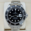 Rolex Submariner Date 40 Steel Automatic Black Dial Black Bezel Oyster Bracelet REF 16800 Year 1984 Rolex Service Papers