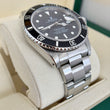 Rolex Submariner Date 40 Steel Automatic Black Dial Black Bezel Oyster Bracelet REF 16800 Year 1984 Rolex Service Papers