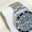 Rolex Submariner Date 40 Steel Automatic Black Dial Black Bezel Oyster Bracelet REF 16800 Year 1984 Rolex Service Papers