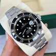 Rolex Submariner Date 40 Stainless Steel Black Dial Black Bezel Oyster Bracelet REF 16610 YEAR 1996