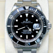 Rolex Submariner Date 40 Stainless Steel Black Dial Black Bezel Oyster Bracelet REF 16610 YEAR 1996