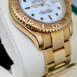 Rolex Yacht-Master 40 18K Yellow Gold White Dial Oyster Bracelet Ref. 16628 Warm Patina Unpolished Year 2000