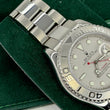 Rolex Yacht-Master 40 Rolesium Steel Platinum Bezel Dial Oyster Bracelet REF 16622 SERVICE POUCH YEAR 2004 FULLY LINKED NO HOLES