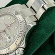 Rolex Yacht-Master 40 Rolesium Steel Platinum Bezel Dial Oyster Bracelet REF 16622 SERVICE POUCH YEAR 2004 FULLY LINKED NO HOLES
