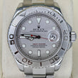 Rolex Yacht-Master 40 Rolesium Steel Platinum Bezel Dial Oyster Bracelet REF 16622 SERVICE POUCH YEAR 2004 FULLY LINKED NO HOLES