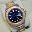 Rolex Yacht-Master 40 Two-Tone 18K Yellow Gold Steel Blue Dial New Old Stock Ref. 16623 UNPOLISHED FULL SET BOX PAPERS Year 2013
