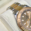 Rolex Yacht-Master 40 Two-Tone 18K Yellow Gold Steel Champagne Dial Ref. 16623 FULL SET BOX OUTER BOX BOOKLETS PAPERS Year 2006