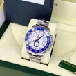 Rolex Yacht-Master II 44 Steel Blue Ceramic Bezel White Dial Oyster Bracelet REF 116680 FULL SET BOX PAPERS UNPOLISHED YEAR 2015