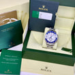 Rolex Yacht-Master II 44 Steel Blue Ceramic Bezel White Dial Oyster Bracelet REF 116680 FULL SET BOX PAPERS UNPOLISHED YEAR 2015