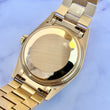 Rolex Day-Date 36mm President Walnut Wood Burlwood Dial 18K Yellow Gold 18038 Year 1970 FULL SET BOX PAPERS CERTIFICATE