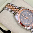Rolex Lady-Datejust 26 Two Tone Roman Slate Gray Dial 18K Rose Gold Jubilee Ref. 179171 FULL SET BOX PAPERS 2006 SERVICED