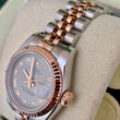 Rolex Lady-Datejust 26 Two Tone Roman Slate Gray Dial 18K Rose Gold Jubilee Ref. 179171 FULL SET BOX PAPERS 2006 SERVICED