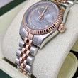 Rolex Lady-Datejust 26 Two Tone Roman Slate Gray Dial 18K Rose Gold Jubilee Ref. 179171 FULL SET BOX PAPERS 2006 SERVICED