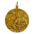 Tiffany & Co. Vintage Diamond Aquarius Zodiac Pendant 18K Yellow Gold Italy