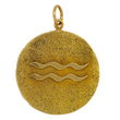 Tiffany & Co. Vintage Diamond Aquarius Zodiac Pendant 18K Yellow Gold Italy