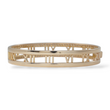 Tiffany & Co Diamond 0.74 CT Atlas Hinged Bangle Bracelet 18K Rose Gold Large