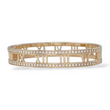 Tiffany & Co Diamond 0.74 CT Atlas Hinged Bangle Bracelet 18K Rose Gold Large