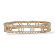 Tiffany & Co Diamond 0.74 CT Atlas Hinged Bangle Bracelet 18K Rose Gold Large