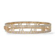 Tiffany & Co Diamond 0.74 CT Atlas Hinged Bangle Bracelet 18K Rose Gold Large