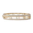 Tiffany & Co Diamond 0.74 CT Atlas Hinged Bangle Bracelet 18K Rose Gold Large