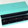 Tiffany & Co Elsa Peretti Diamond By The Yard 0.10 CT Bracelet 18K Rose Gold