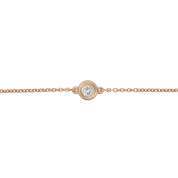 Tiffany & Co Elsa Peretti Diamond By The Yard 0.10 CT Bracelet 18K Rose Gold
