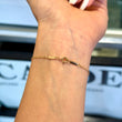 Tiffany & Co Elsa Peretti Diamond By The Yard 0.10 CT Bracelet 18K Rose Gold