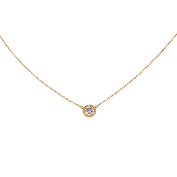 Tiffany & Co Elsa Peretti Diamond By The Yard 0.50 CT Necklace 18K Rose Gold