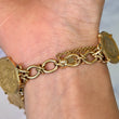 Vintage Gold Worldwide Coin Ladies Charm Bracelet 6.75 Inches 15K Yellow & Rose Gold 22K Coins