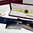Piaget Polo Day-Date 32 mm 18K Yellow Gold Black Onyx Dial 7.5 Inch Wrist Quartz BOX PAPERS