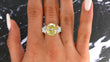 Contemporary Fancy Yellow 8.22 CT GIA Natural Diamond Ring 18K Yellow Gold Platinum Size 6.75