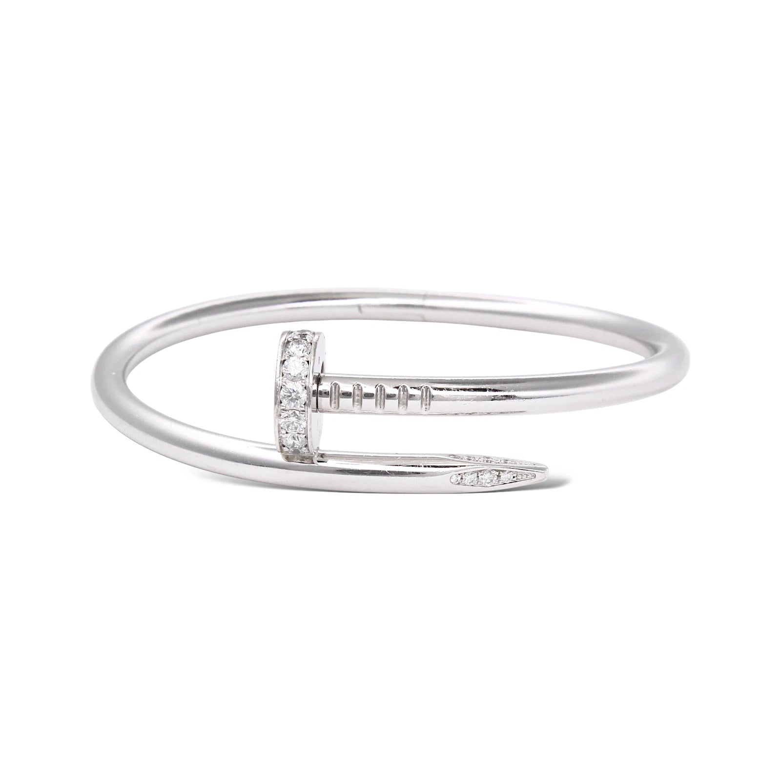 CARTIER Juste Un Clou Classic Bracelet Bangle 18K White Gold Box Papers 2024 