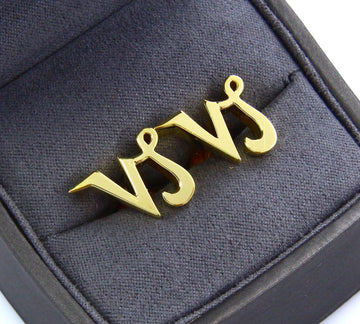 Vintage Cartier 18K Yellow Gold Capricorn Zodiac Cufflinks 