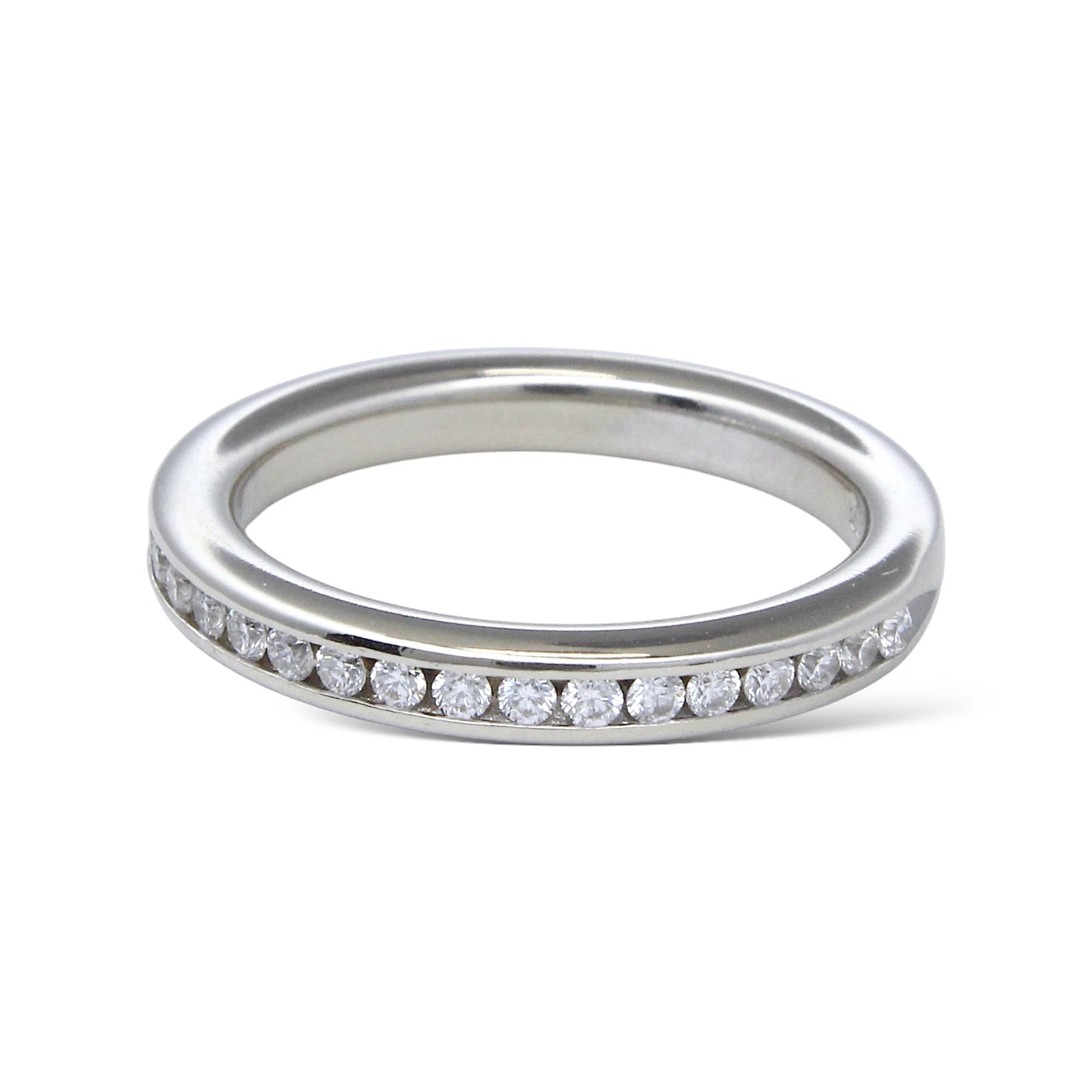 Anniversary Band Diamond 0.50 CT Round Brilliant Cut 14K White Gold Ring 