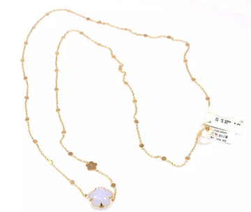 Pasquale Bruni Bon Ton 18k Rose Gold Chalcedony Diamond Sautoir Necklace 