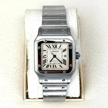 Cartier Santos Galbee BOX PAPERS Silver Dial Stainless Steel Automatic 2319 